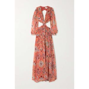 HANNAH ARTWEAR
Rio open-back cutout floral-print georgette maxi dress